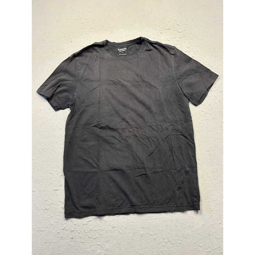 Express T-Shirt Flex Stretch Cotton Blend Black Large Mens